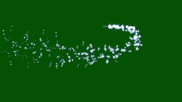 Magic glitter sparkle trail, glitter motion explosion animated, sparkle glitter line star dust trail loop transition, golden twinkling particle, glowing glitter burst sparkles effect, on green screen