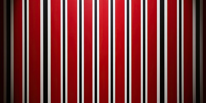 Red, black, and white vertical stripes with a subtle gradient effect