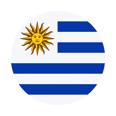 Obraz premium PNG Uruguay flag circle illustration on transparent background