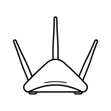 Wireless router with three antennas