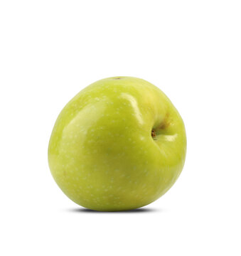large, colorful apple