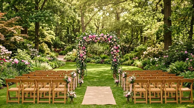 Diverse Wedding Ceremony and Reception Venue Setups with Luxury Floral Decor