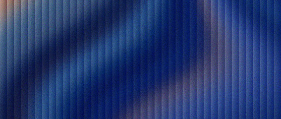 Fototapeta premium Abstract blue fluted glass texture with vertical lines, modern ribbed glass background with soft light and shadows, elegant navy blue textured pattern for luxury branding and web design.