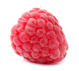 One fresh ripe raspberry isolated on white © New Africa