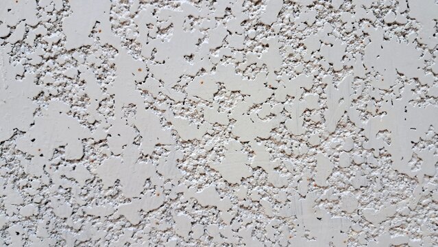 Close Up of White Rough Stucco Wall Texture Background
