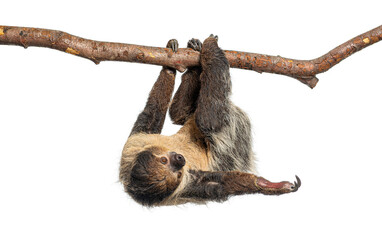 Linnaeus's two toed sloth hanging on branch © Eric Isselée