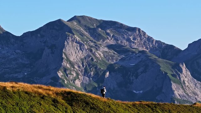 High-altitude panorama of Col d'Aubisque, France