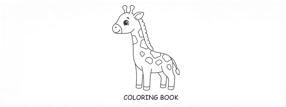 vector illustration of a giraffe 