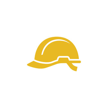 Yellow Hard Hat Safety Helmet Icon