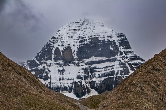 Mount Kailash along the Kailash Kora, Western Tibet, Asia