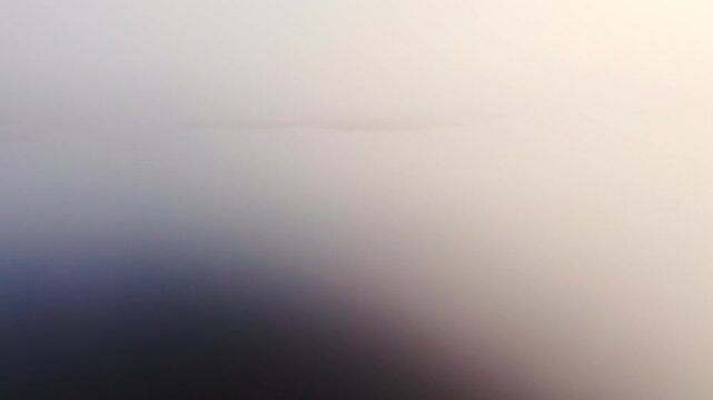 Fast low aerial flight sweeps above misty water and birds in golden dawn light