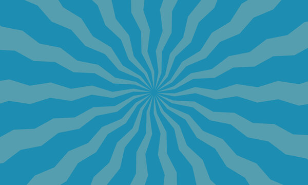 Abstract blue background with a radial sunburst pattern featuring wavy lines radiating from the centre point