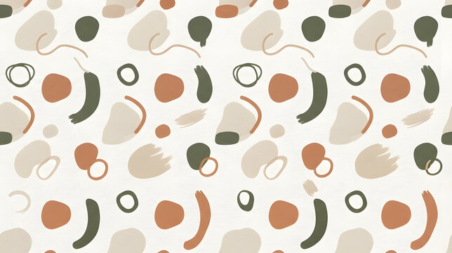 coffee beans seamless pattern
