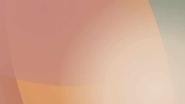 Abstract organic terracotta and beige gradient background with soft overlapping curves. This seamless motion graphic loop is perfect for modern aesthetic video designs.