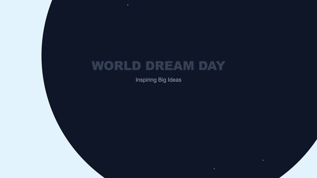 Dream Animation with Sleepy Cloud Icon and Text on Dark Background