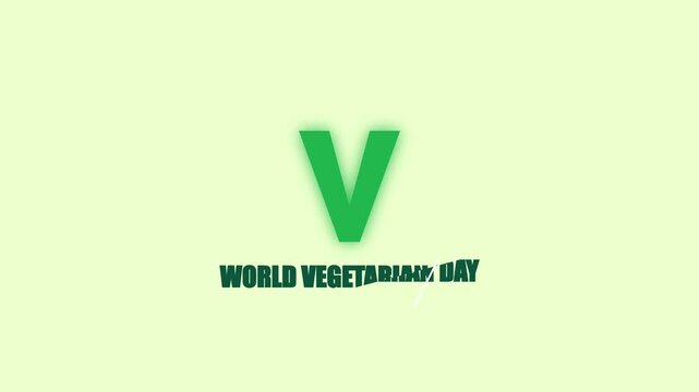 Vegetarianism Minimalist Motion Graphic with Icons and Text