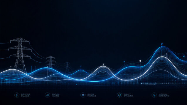 Smart grid energy load balancing data abstract