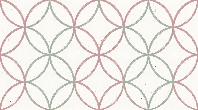 batik kawung seamless background pastel watercolor