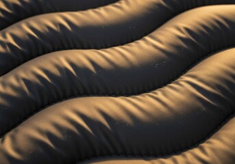 Obraz premium Abstract Close Up Texture of Quilted Fabric with Soft Warm Lighting.