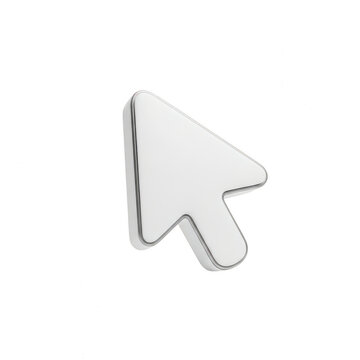 Computer mouse cursor arrow icon isolated on white background for web interface design