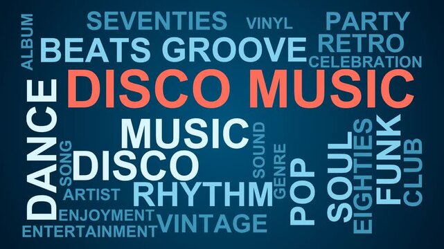 Disco Music Word Cloud