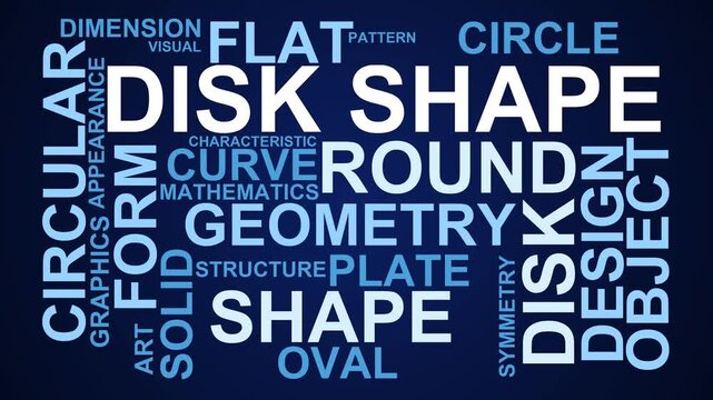Disk Shape Word Cloud