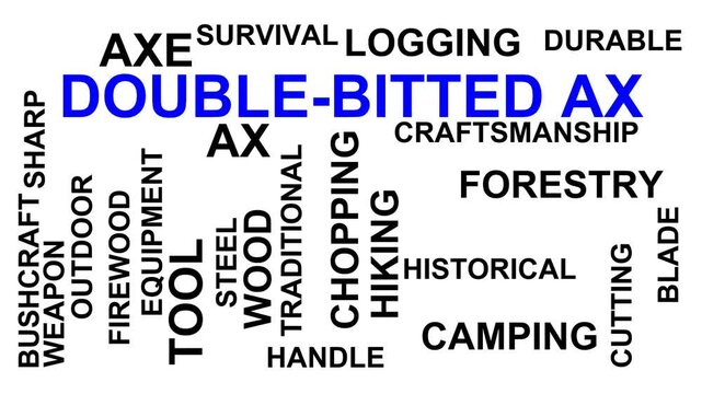 Double-Bitted Ax Word Cloud