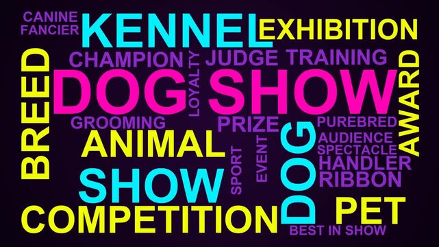 Dog Show Word Cloud