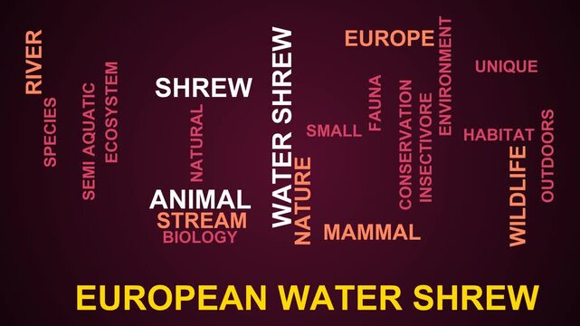 European Water Shrew Word Cloud