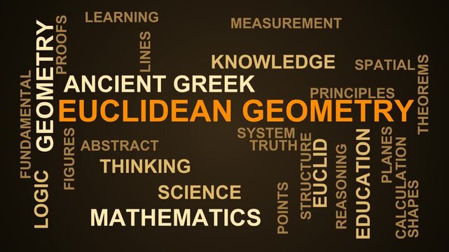 Euclidean Geometry Word Cloud