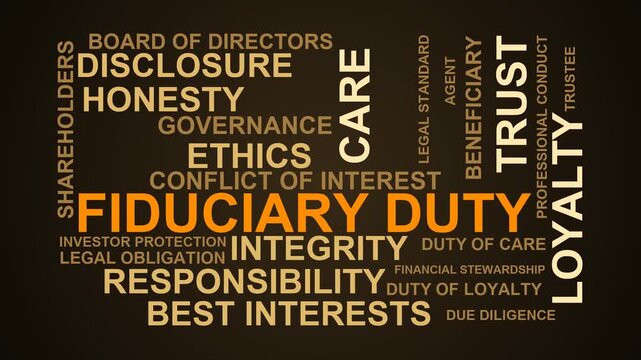 Fiduciary Duty Word Cloud