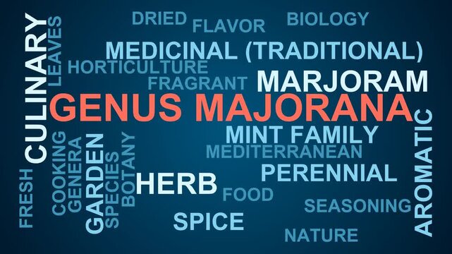 Genus Majorana Word Cloud