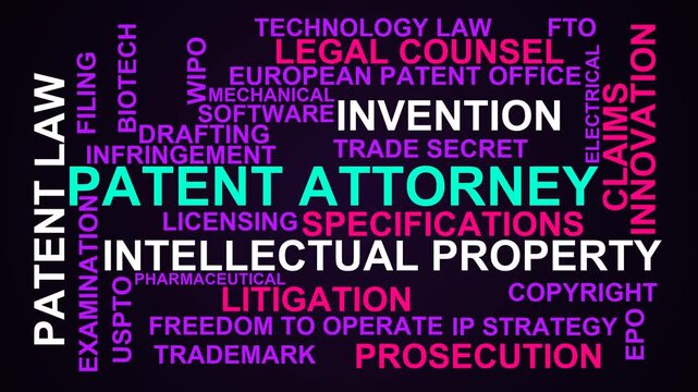 Patent Attorney Word Cloud