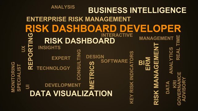 Risk Dashboard Developer Word Cloud