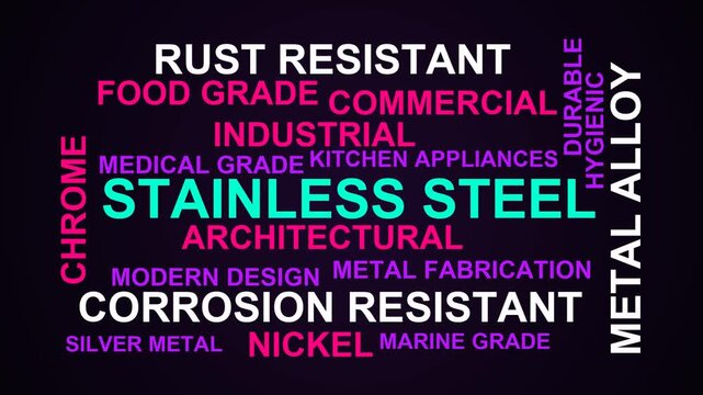 Stainless Steel Word Cloud