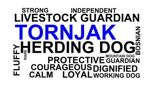 Tornjak Word Cloud
