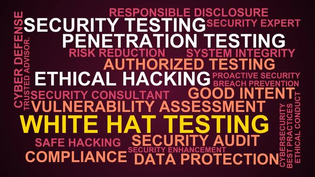 White Hat Testing Word Cloud