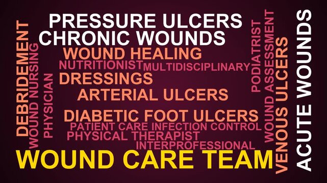 Wound Care Team Word Cloud