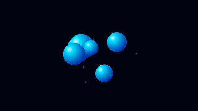 Stem Cell Blue Premium Cellular Mitosis Seamless Loop Background - 4K Seamless Loop