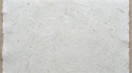 Fototapeta premium Texture of Light Gray Handmade Recycled Paper with Visible Natural Fibers and Organic Flecks,