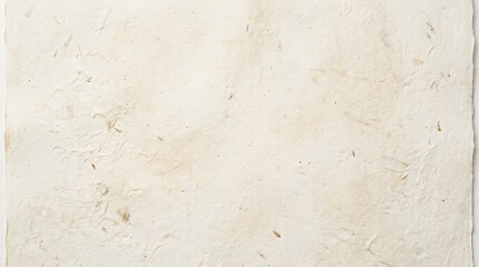 Fototapeta premium Elegant Cream Handmade Paper Texture with Visible Natural Fibers and Deckled Edges, Vintage Rustic Background for Stationery, Invitations, and Arti...