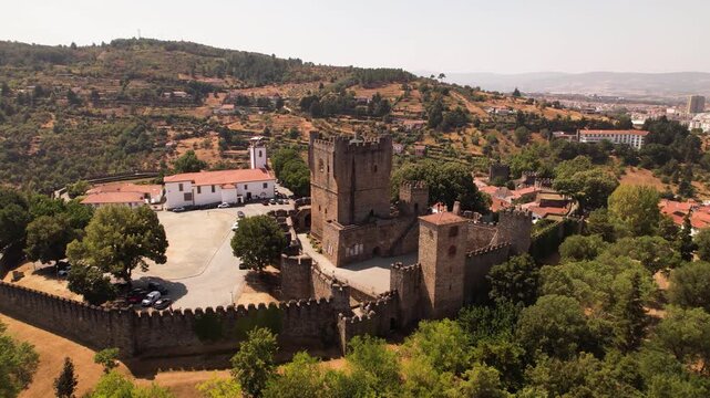 Aerial View Castle of Bragan&ccedil;a, Portugal