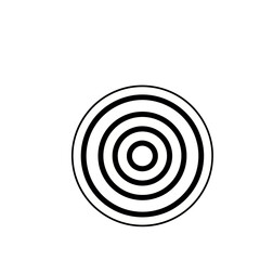 Naklejka premium Concentric Circles Pattern