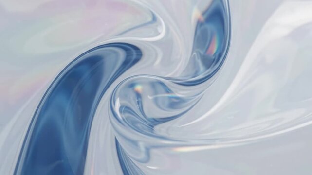 abstract iridescent fluid wavy glass surface dynamic colorful liquid motion background animation