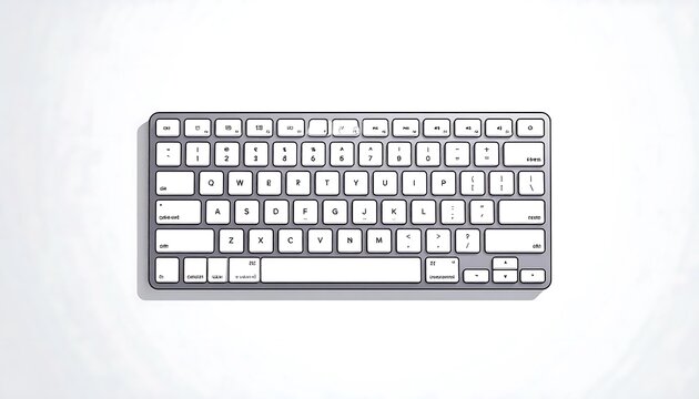 Close-up view of a computer keyboard layout.