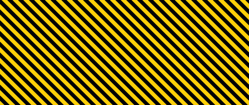Warning yellow black diagonal stripes line. Safety stripe warning caution hazard danger road vector sign symbol. Eps10