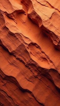 Red sandstone, Martian rock texture Fine detail, rich color , surface, natural