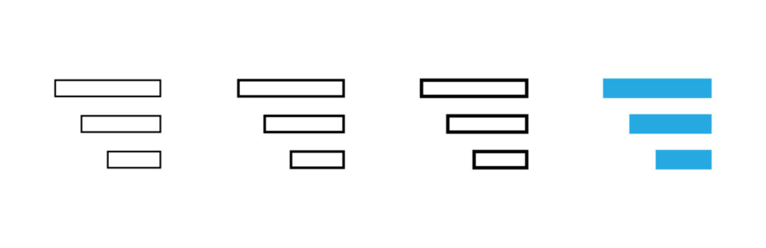 Menu icon vector. web menu sign and symbol. hamburger menu symbol