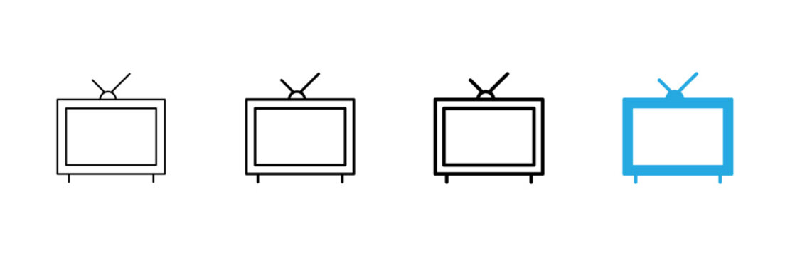 Tv icon vector. television sign and symbol