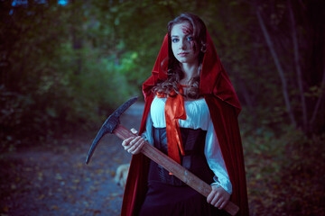 Naklejka premium Armed Scarlet Survivor